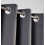 (Grey, 90" width x 90" drop - 228cm width x 228cm drop.) Thermal Blackout Plain Eyelet Ring Top Curtains 8