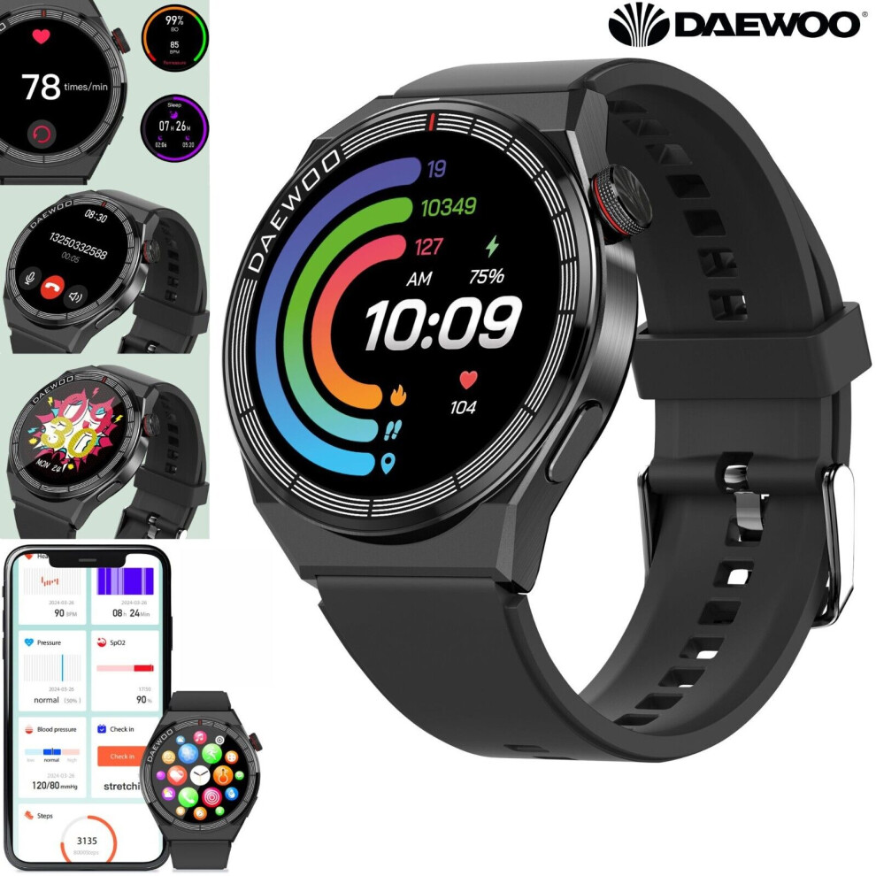 Daewoo CNX+ AMOLED Display Smart Watch Activity Fitness Tracker Bluetooth to Android iOS