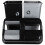 (Black & Silver) 100L Double Bin. Waste Separation Recycling Bin. 4