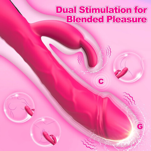 Powerful Dual Motor Rabbit Vibrator with LED Display - 9 Modes 1