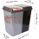 (Black & Silver) 90L Dual Compartment Kitchen Bin. Laundry Basket. 8