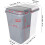 (White & Grey) 90L Dual Compartment Kitchen Bin. Laundry Basket. 8