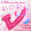 3-in-1 APP Controlled Thrusting Vibrator - 10 Licking & Snapping Modes 4