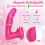 3-in-1 APP Controlled Thrusting Vibrator - 10 Licking & Snapping Modes 5