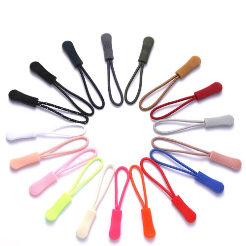 10pcs /Pack TPU Plastic Slider Zipper Cord Caterpillar Puller(Yellow) 2