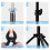 2 x 3m Photo Studio Background Support Stand Backdrop Crossbar Bracket(Black) 5