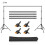 2 x 3m Photo Studio Background Support Stand Backdrop Crossbar Bracket(Black) 2