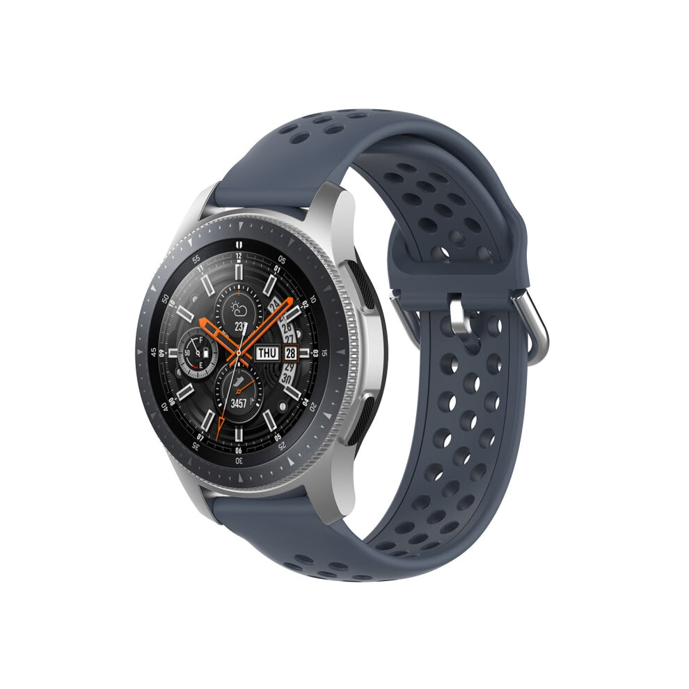 22Mm Universal Sport Silicone Watch Band(Grey) Grey 8431777750430