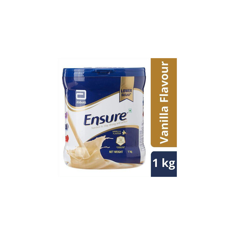 4 x 1 kg Tin Ensure Nutritional Powder - Vanilla Flavour,