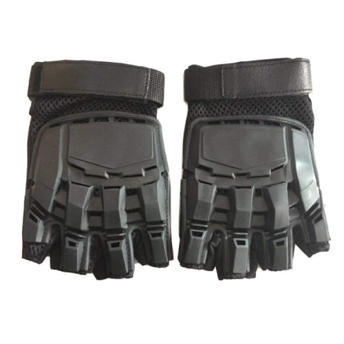 AK All-Purpose Outdoor Half Finger Gloves(Black) 2