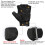 AK All-Purpose Outdoor Half Finger Gloves(Black) 4
