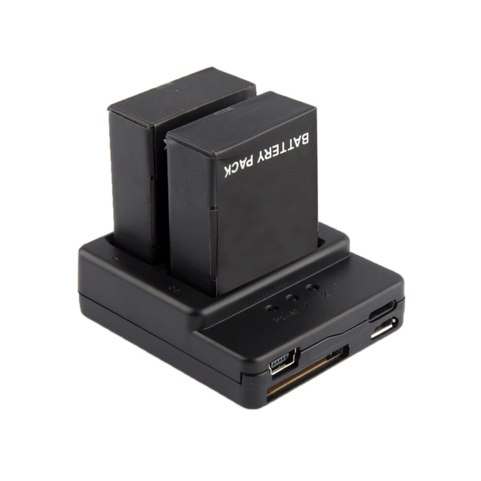 Battery Charger For Gopro Hero 3+ / 3 (Ahdbt-301, Ahdbt-302)(Black) Black 8431777719345