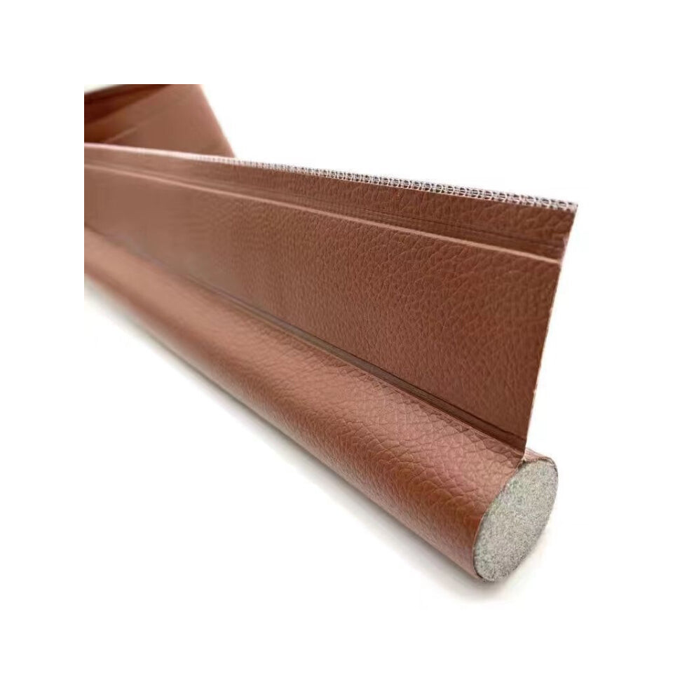 Door Bottom Seal Strip Door Seam Soundproof Windproof Sticker Door Foot Down Gap Self-Adhesive Blocking Strip(Unilateral Brown) 8033288627012