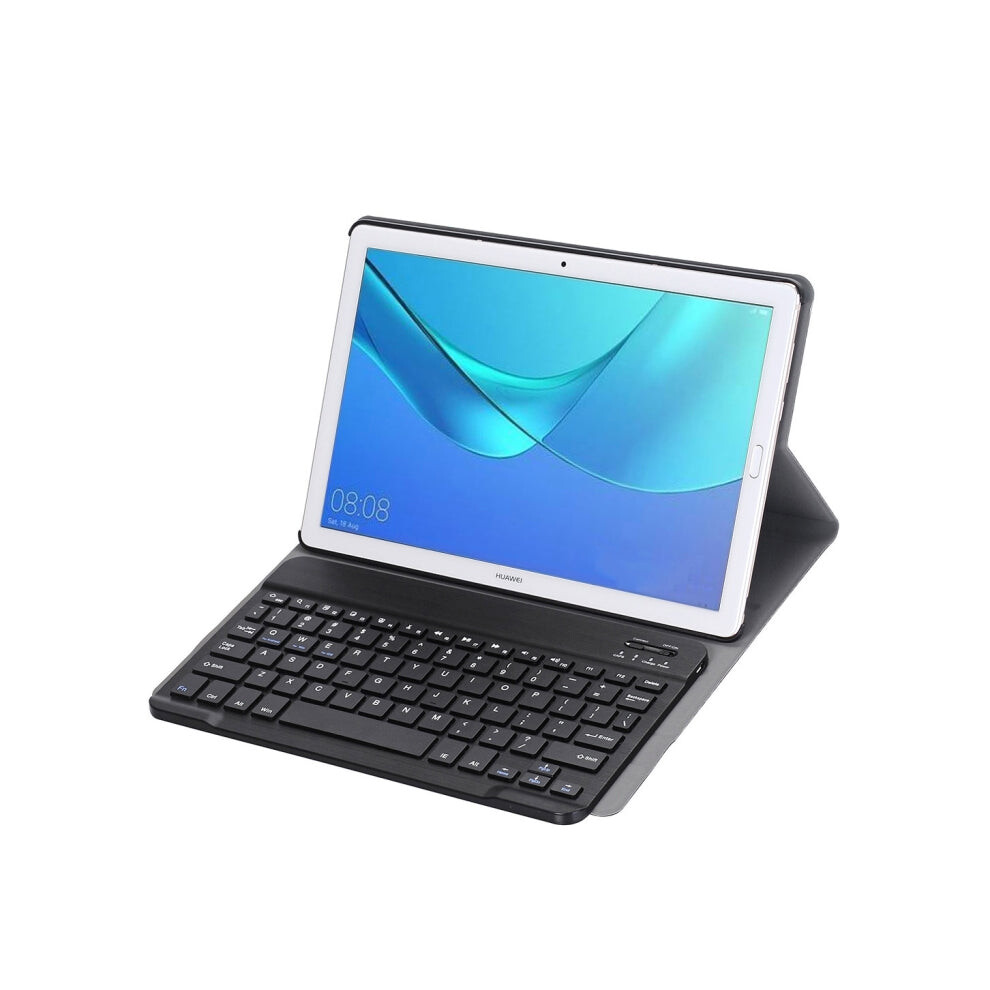 Detachable Bluetooth Keyboard Ultrathin Horizontal Flip Leather Tablet Case For Huawei Mediapad M5 10.8 Inch, With Holder(Black) Black 8431777771442