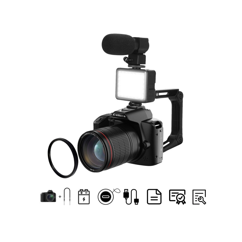Dual-Camera Night Vision 64 Million Pixel High-Definition Wifi Digital Camera Standard+Light+Lens+Mic+Bracket Light 664689974214