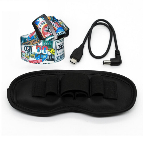 Flight Video Glasses Graffiti Color Headband Fixed Strap For DJI FPV Goggles V2 Strap + Power Line + Pad 2