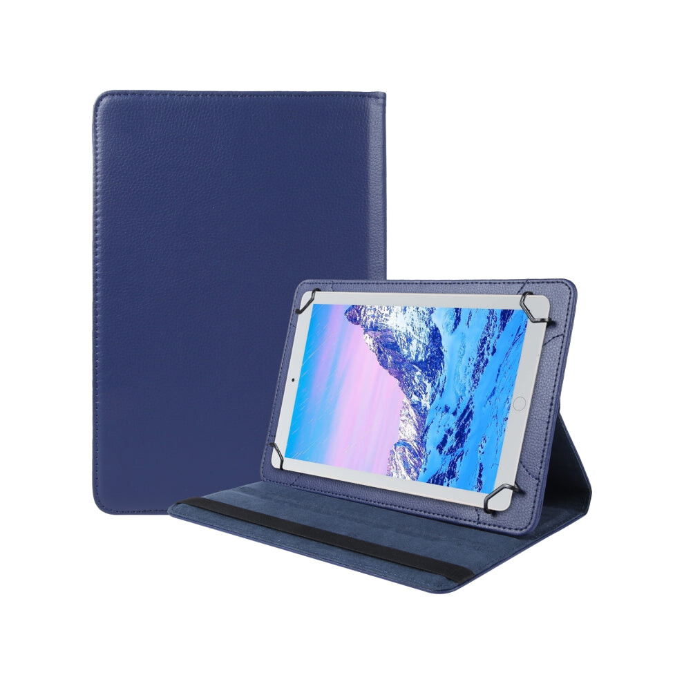 For 10 Inch Tablet 360 Degree Rotation Litchi Texture Flip Leather Tablet Case(Blue) Blue 4051245153965