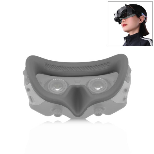 For DJI Avata Goggles 2 PULUZ Flying Eye Mask Silicone Protective Case (Grey) 1