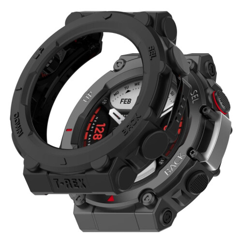 For Amazfit T-Rex 2 Armor Hollow TPU Watch Case(Black) 1
