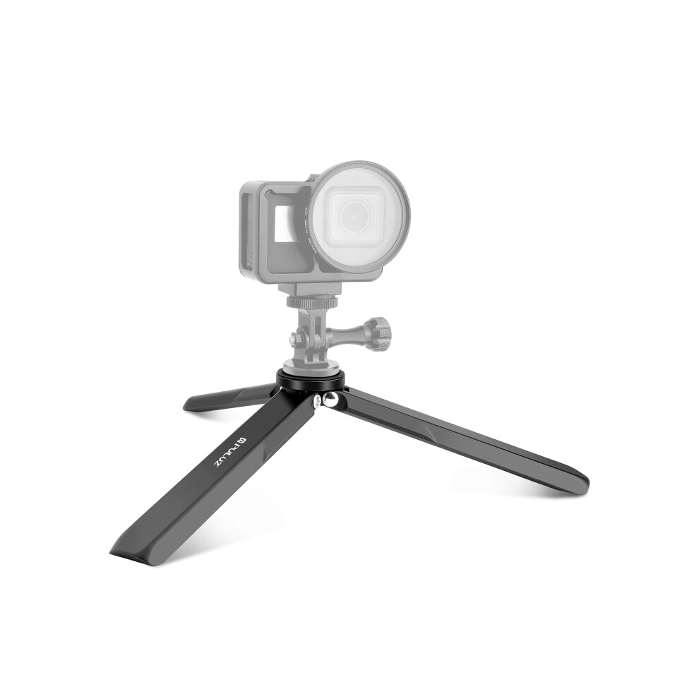 For DJI Osmo Pocket 3 / Insta360 X4 PULUZ Aluminum Alloy Metal Tripod (Black)