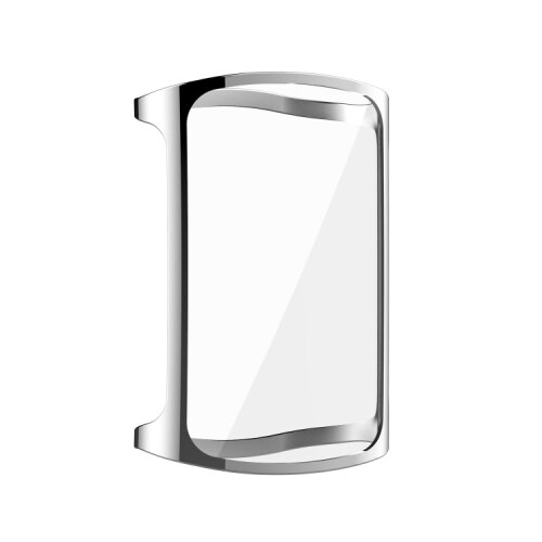 For Fitbit Charge 5 Full Coverage TPU Electroplating Protective Case Cover(Silver) 2