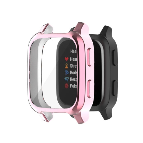 For Garmin Venu Sq 2 Full Coverage TPU Electroplating Watch Case(Pink) 1