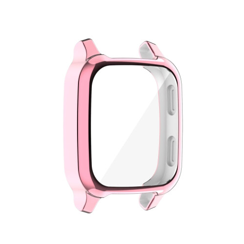 For Garmin Venu Sq 2 Full Coverage TPU Electroplating Watch Case(Pink) 2