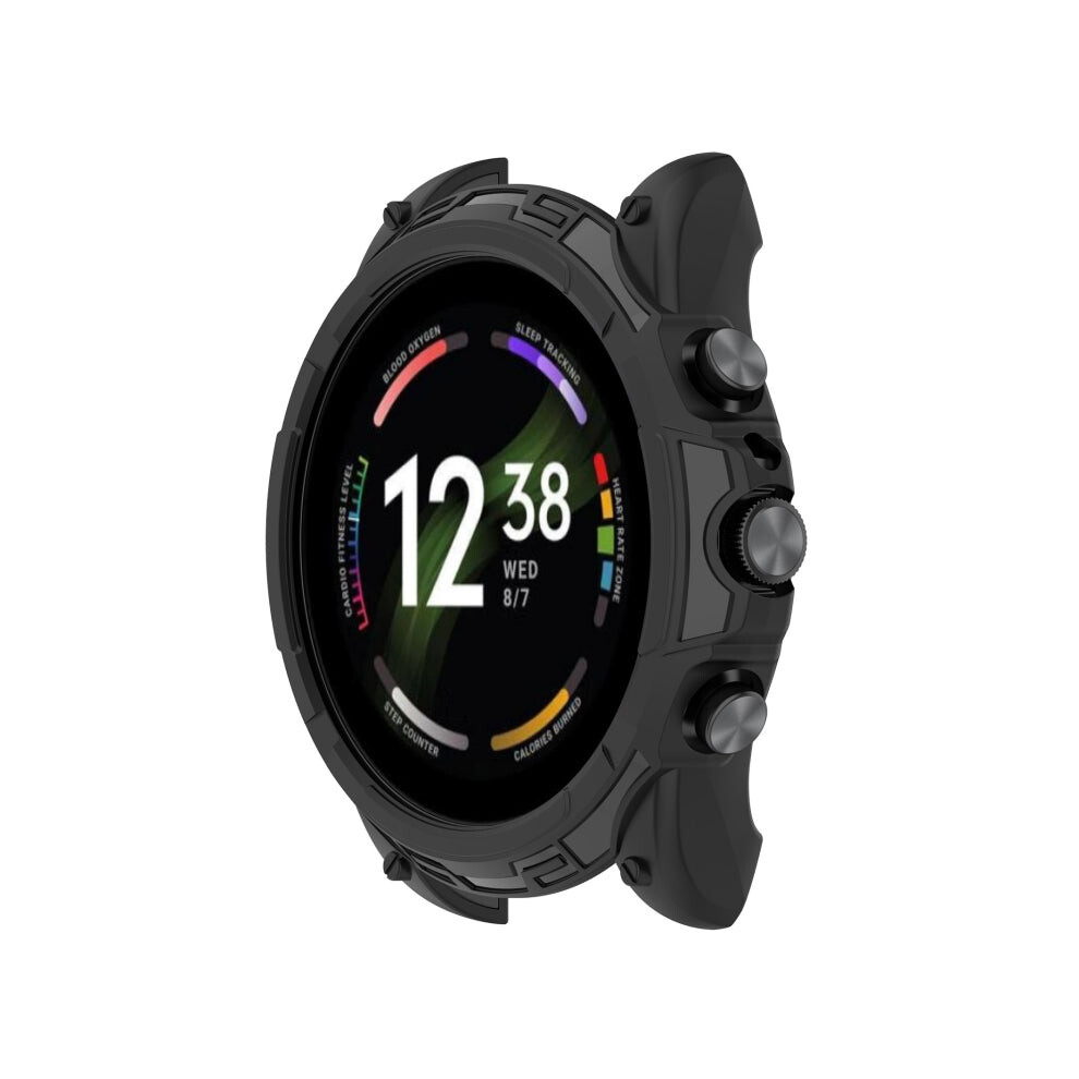 For Fossil Gen6 44Mm Shockproof Tpu Protective Watch Case(Black) Black 7613265617628