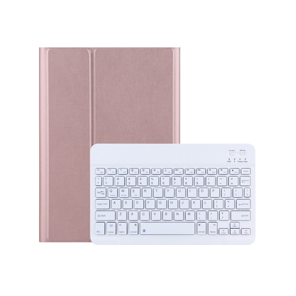 For Lenovo Tab M10 3rd Gen TB-328XU Bluetooth Keyboard Leather Tablet Case(Rose Gold)