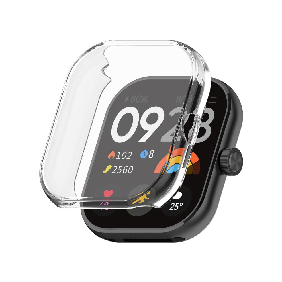For Redmi Watch 4 Full Package Tpu Electroplated Watch Protective Case(Transparent) 883663803108