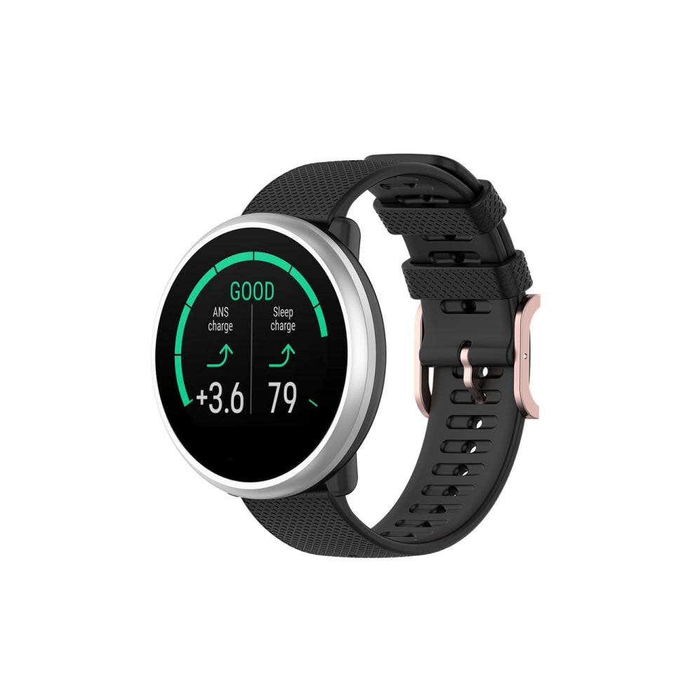 For Polar Ignite 20Mm Dot Texture Watch Band(Black) Black 8431777757804