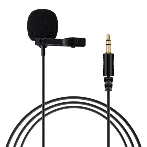 Rode Wireless Camera Lavalier Microphone - 1.5m Black Cable, Clip-On Wireless Mic for Clear On-Camera Audio