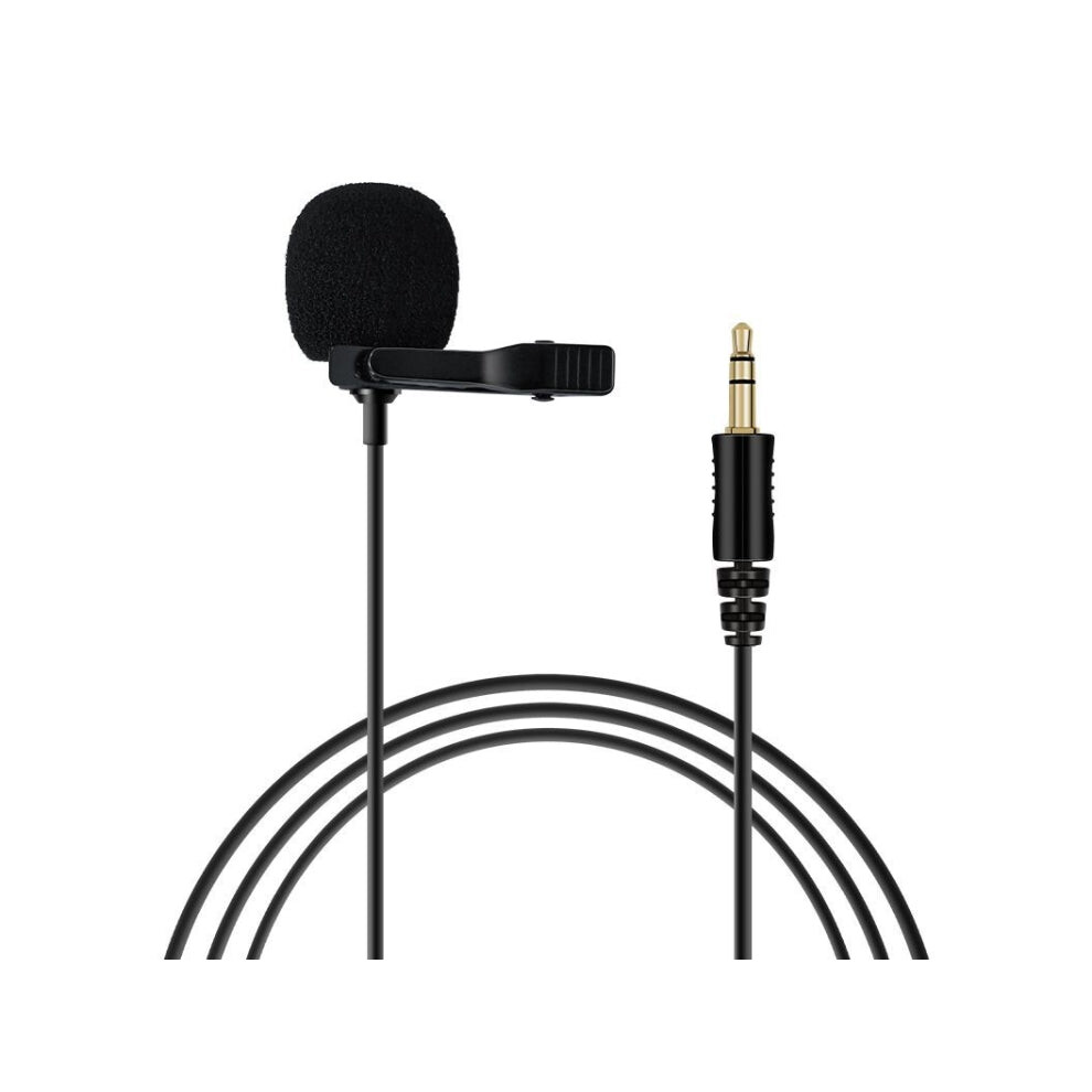 For Rode Wireless Camera Lavalier Microphone, Length 1.5m(Black)