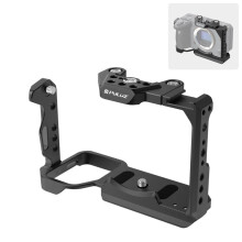 PULUZ Metal Cage Stabilizer Rig for Sony ILME-FX30/FX3 with NOTA Top Slider (Black) - Modular Cage, ARRI Top Handle, Multiple Mounts, Arca QR Plate