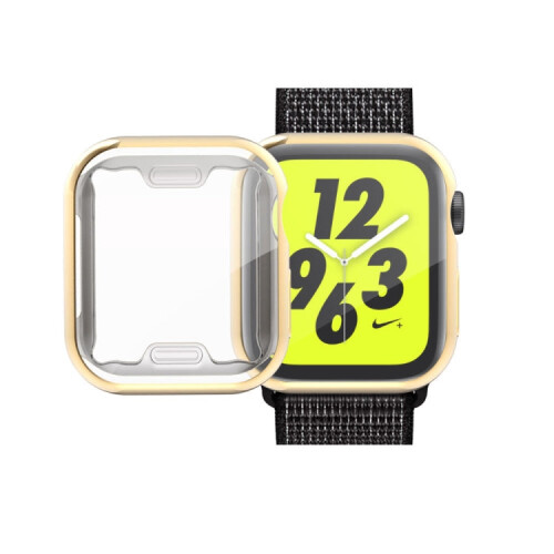 Full Coverage Plating TPU Case for Apple Watch Series 5 & 4 44mm(Gold) 1