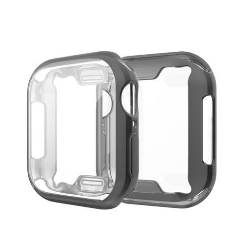 Full Coverage Plating TPU Case for Apple Watch Series 5 & 4 40mm(Black) 2