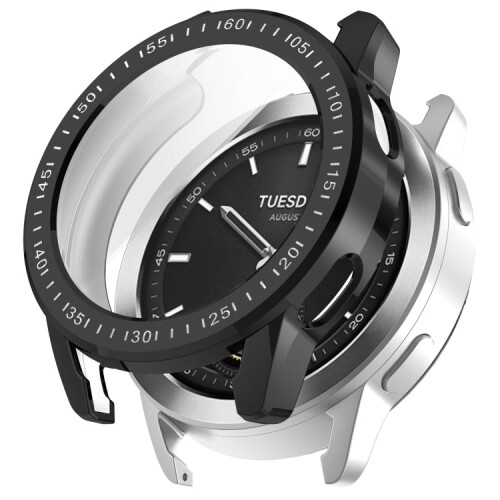 For Xiaomi Watch S3 Full Package TPU Electroplated Watch Protective Case(Black) 1