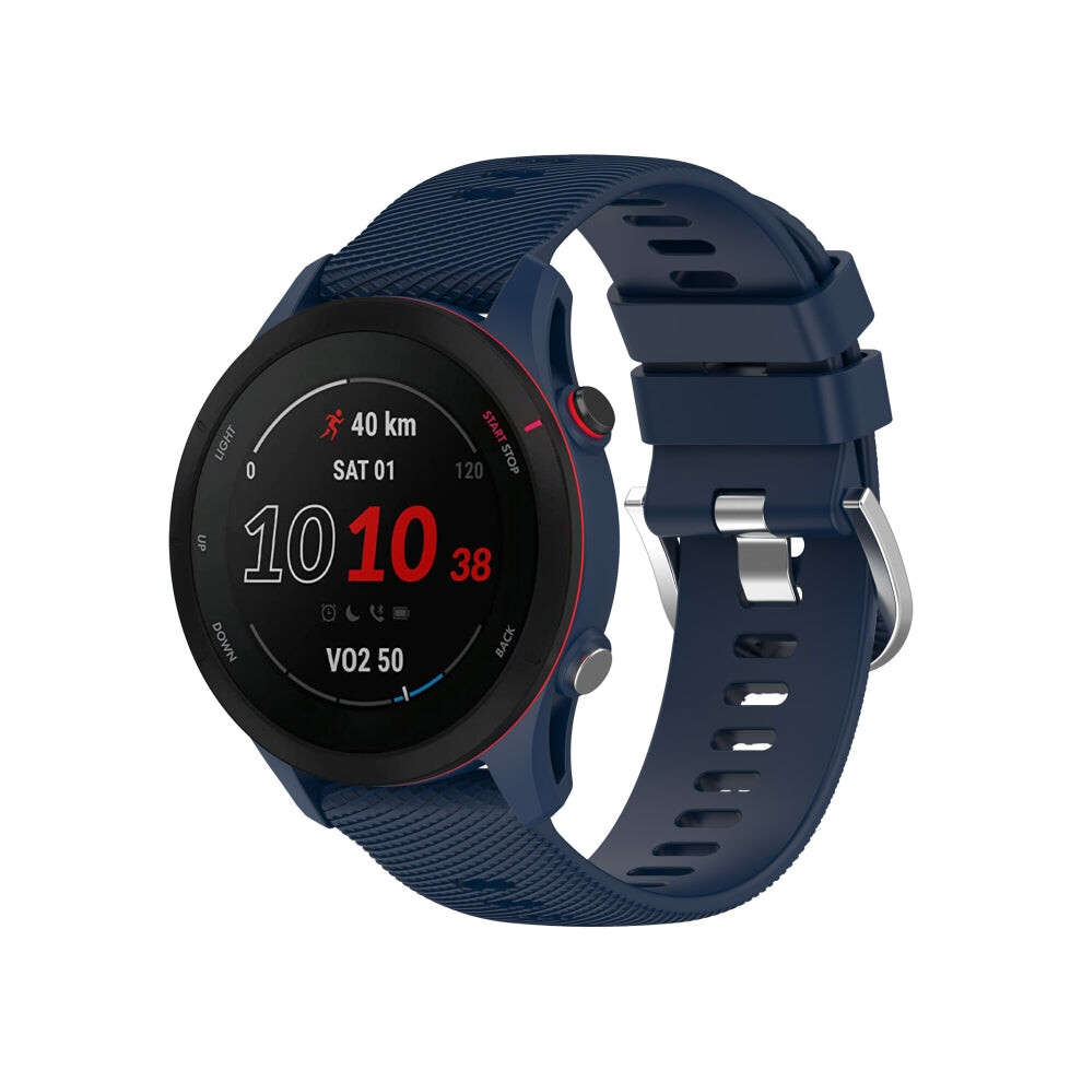 For Xiaomi Mi Watch Color 22Mm Solid Color Soft Silicone Watch Band(Midnight ) Blue 8435171928648