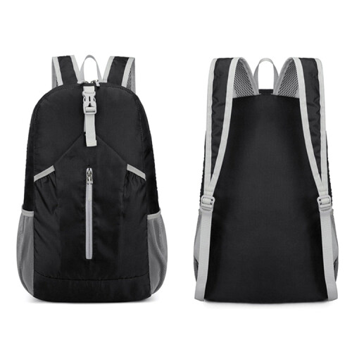 HAWEEL Hiking Portable Foldable Backpack Large Capacity Shoulders Bag (Black) 2