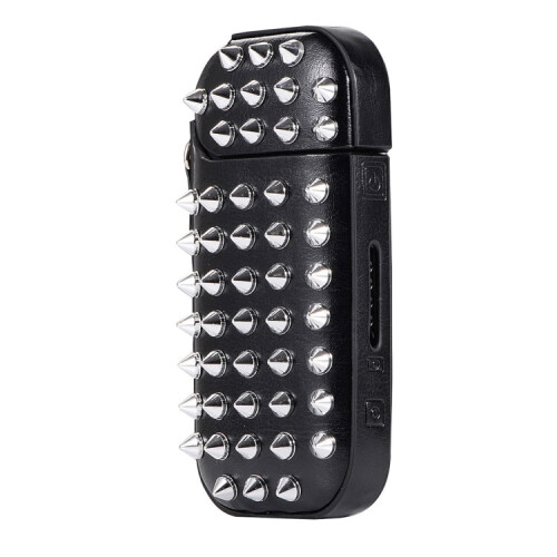 IQOS Silver Rivet Style Electronic Cigarette Protective Case for Series 3 & 2(Black) 2