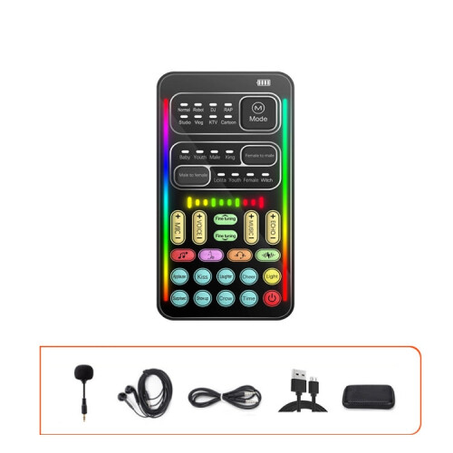 i9  Set Voice Changer Game Live Broadcast Mobile Computer Sound Card 1