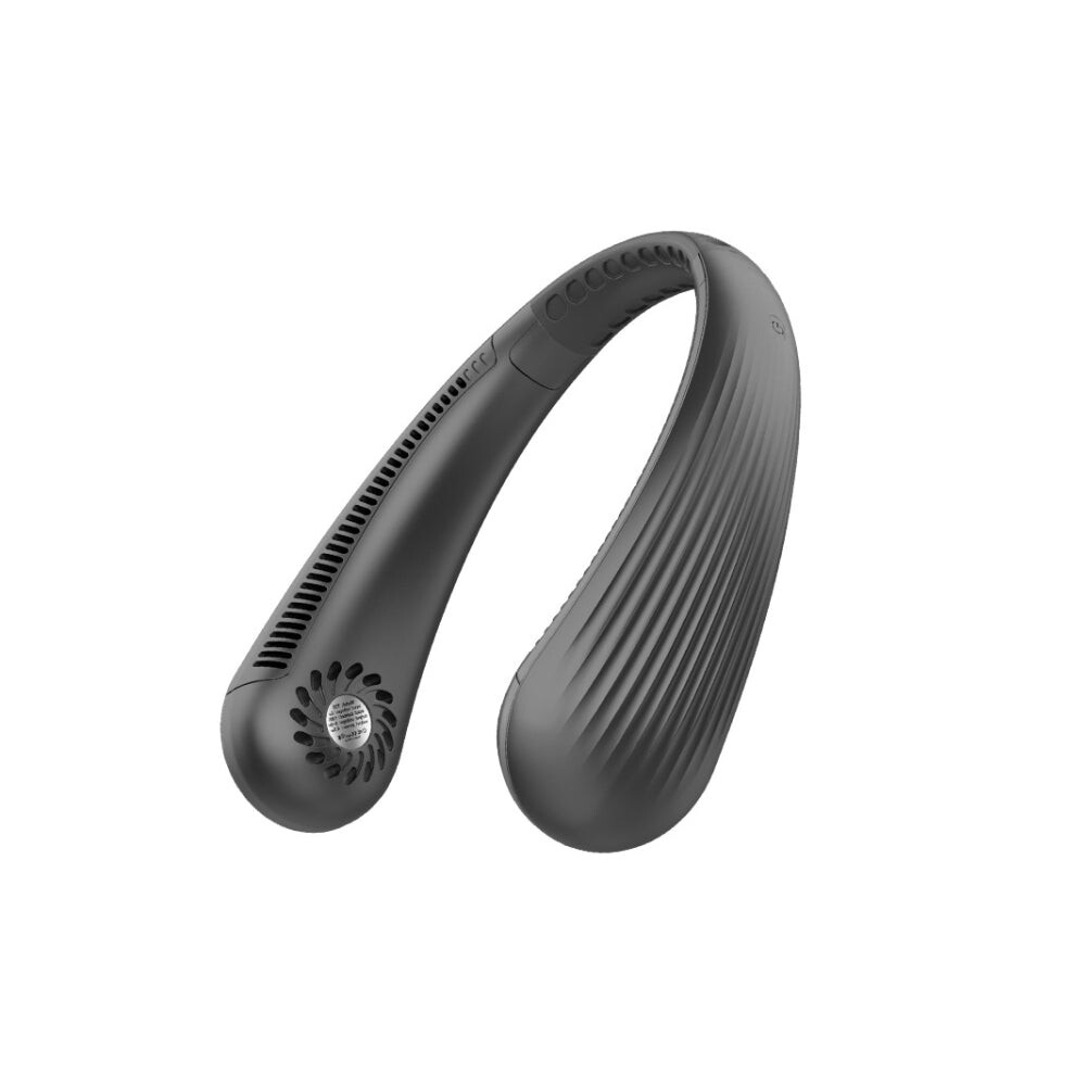Lazy Hanging Neck Fan Bladeless Silent Sports Fan,Model: T36 Black 3000 mAh-image-OPC-PFBK8VK-NEW