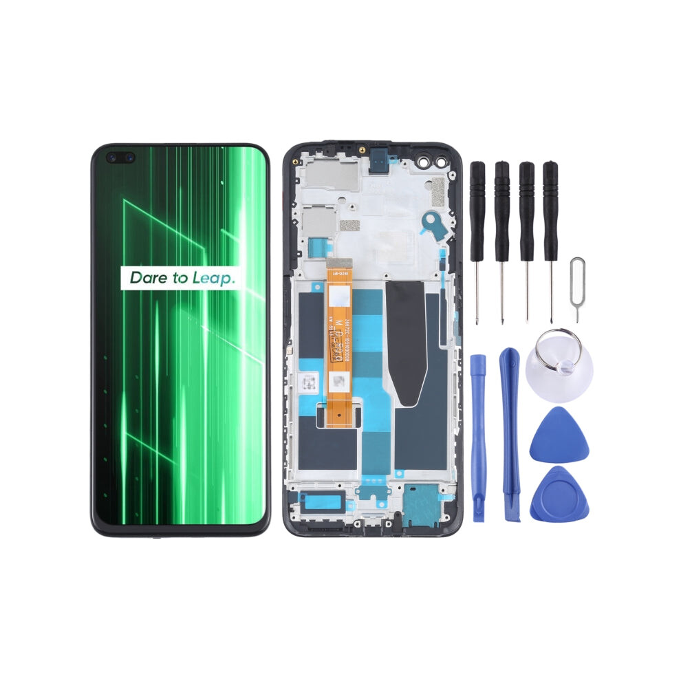 Lcd Screen And Digitizer Full Assembly With Frame For Oppo Realme X50 5G Rmx2144 4051245240542