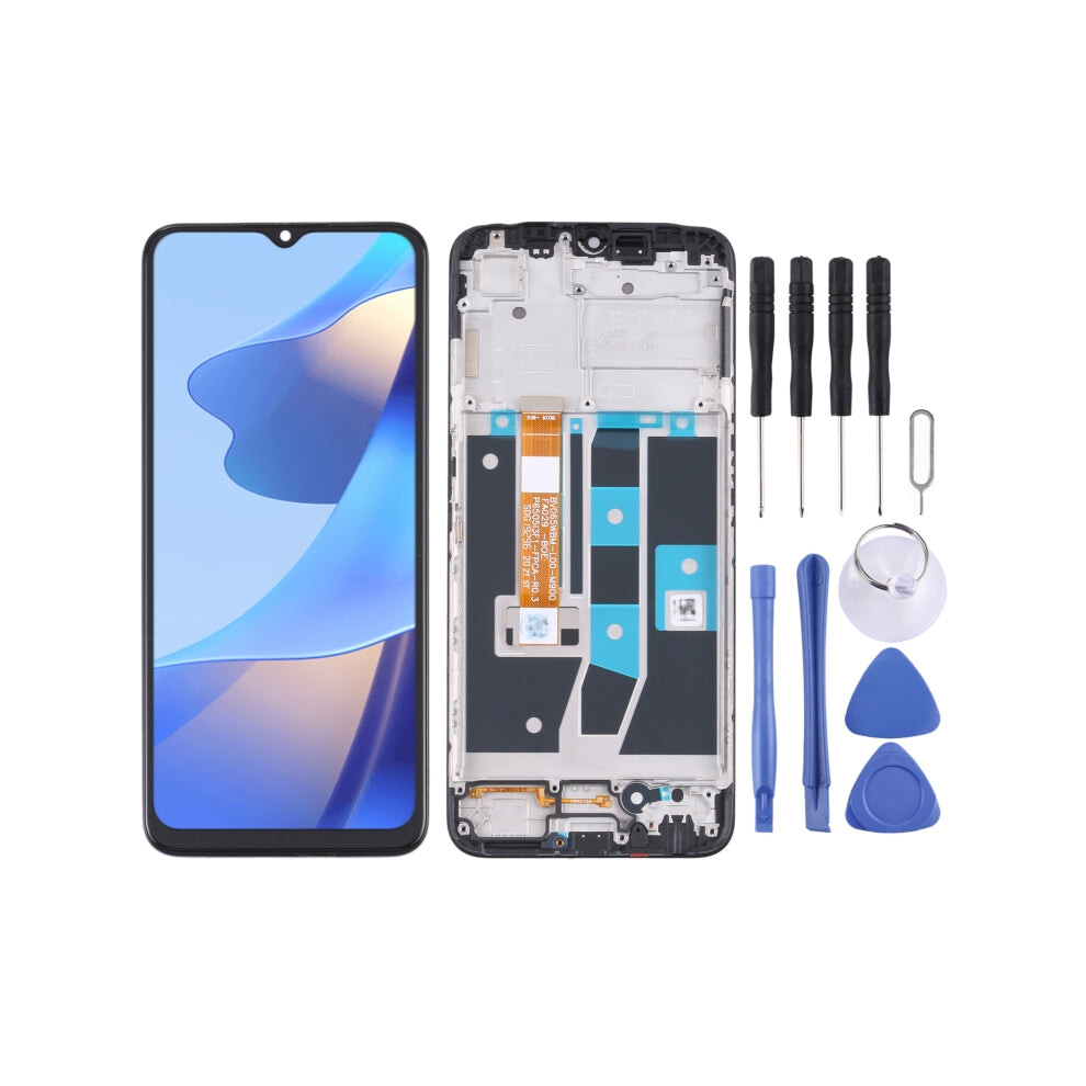 LCD Screen and Digitizer Full Assembly with Frame for OPPO A16 / A16s / A54S