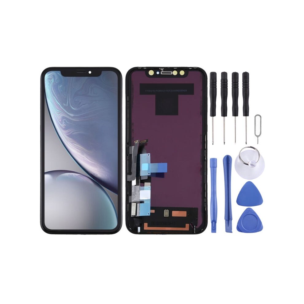 Jk Tft Lcd Screen For Iphone Xr With Digitizer Full Assembly(Black) Black 8431777770230