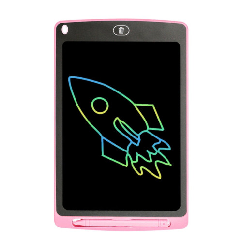 LCD Writing Board Children Hand Drawn Board, Specification: 10 inch Colorful (Light Pink) 1