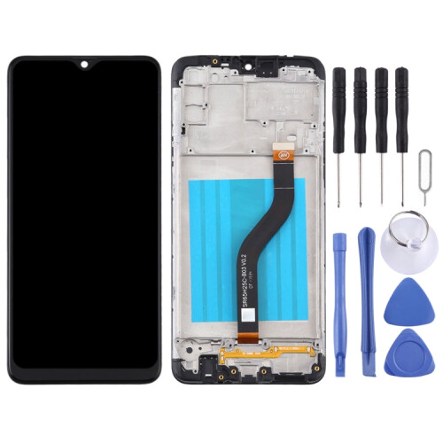 OEM LCD Screen for Samsung Galaxy A20s Digitizer Full Assembly with Frame (Black) 2