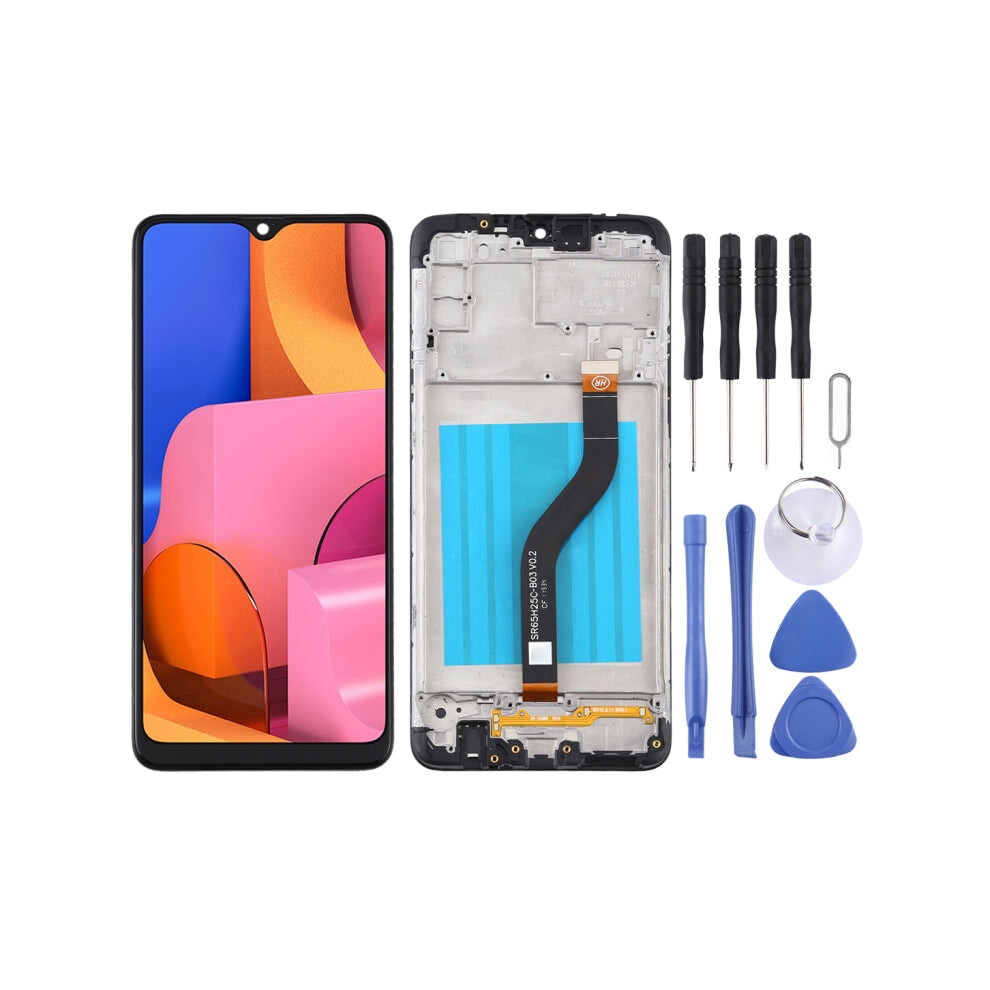Oem Lcd Screen For Samsung Galaxy A20s Digitizer Full Assembly With Frame (Black) Black 7613274909196