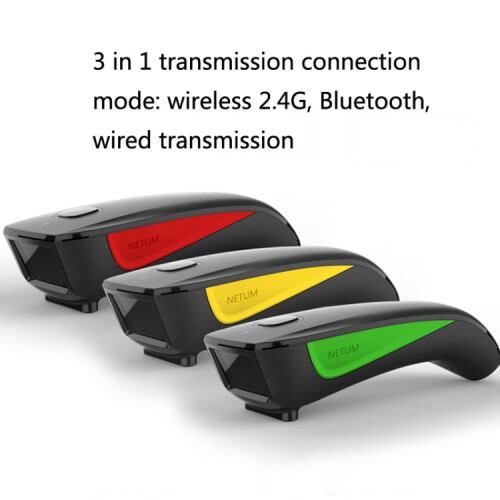 NETUM C750 Wireless Bluetooth Scanner Portable Barcode Warehouse Express Barcode Scanner, Model: C740 One-dimensional 2