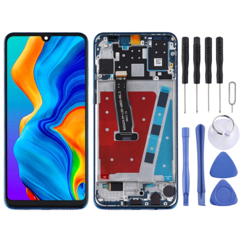 OEM LCD Screen for Huawei P30 Lite / Nova 4e (RAM 6G / High Version) Digitizer Full Assembly with Frame (Blue) 1